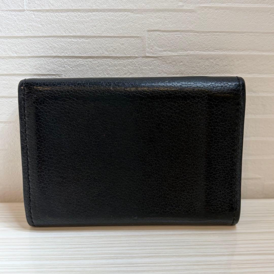 ルイヴィトン ポルトフォイユロックミニ　コンパクト財布　黒　正規品　本物