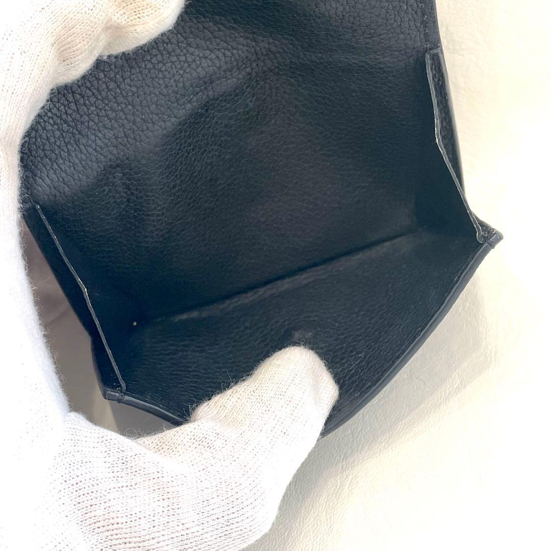 ルイヴィトン ポルトフォイユロックミニ　コンパクト財布　黒　正規品　本物