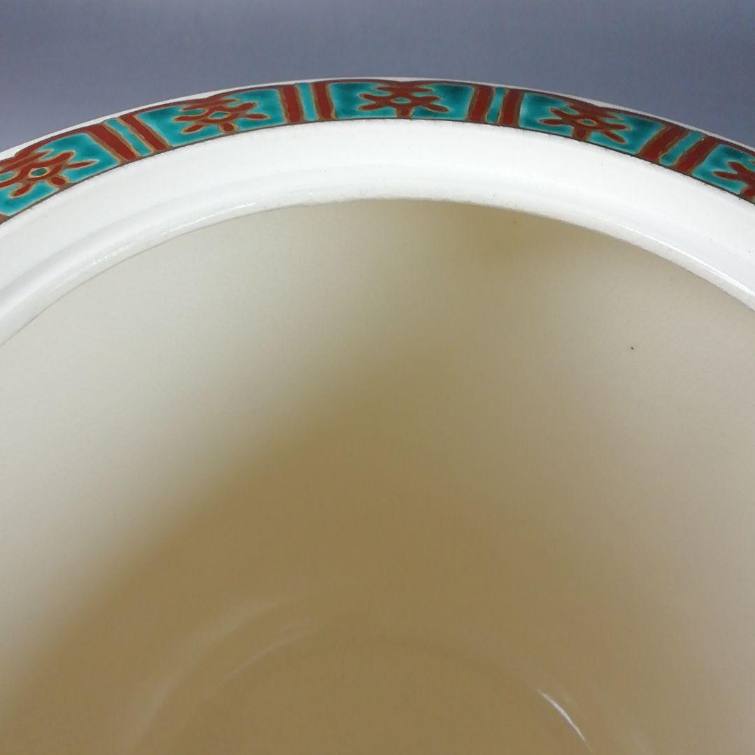 T864 水指 『仁清 柳橋』『御室窯』 共箱 茶道具