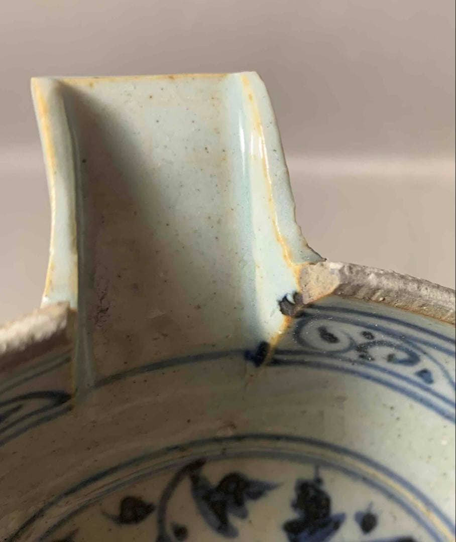 中国 染付花の絵片口 f2250905