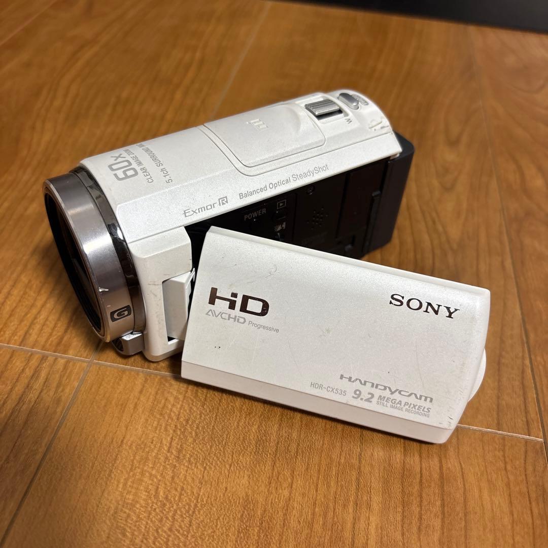 【ビデオカメラ】SONY HDR-CX535（白） Amazon | SONY ビデオカメラ Handycam CX535 内蔵メモリ32GB ホワイト