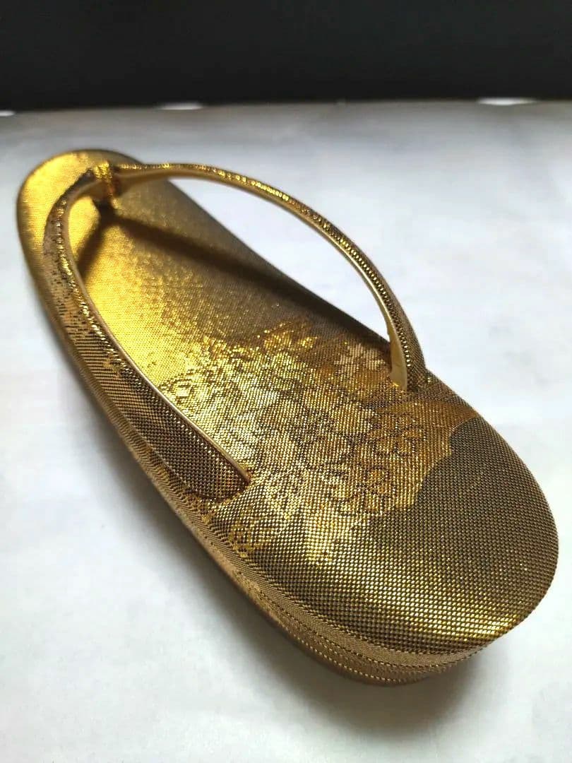 【東京芝山】正絹佐賀錦　和装　バックと草履