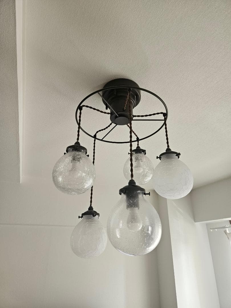 美品 インターフォルム ペンダントライト マルヴェル5LED電球付き