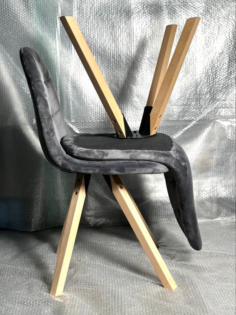 期間限定 ダイニングチェア オシャレ 椅子 インテリア 4脚セット グレー