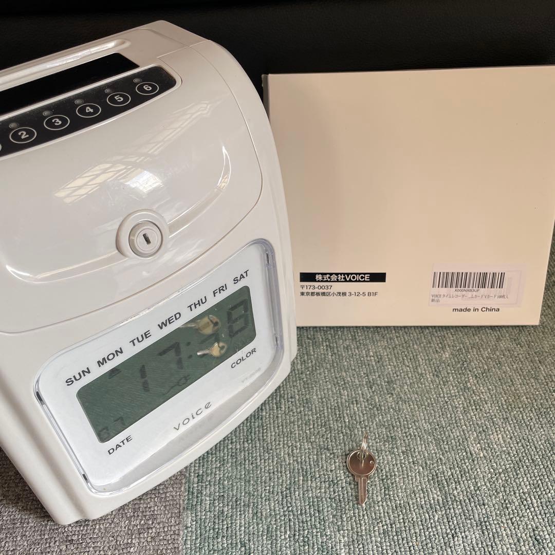 VOICE タイムレコーダー　タイムカード85枚付き
