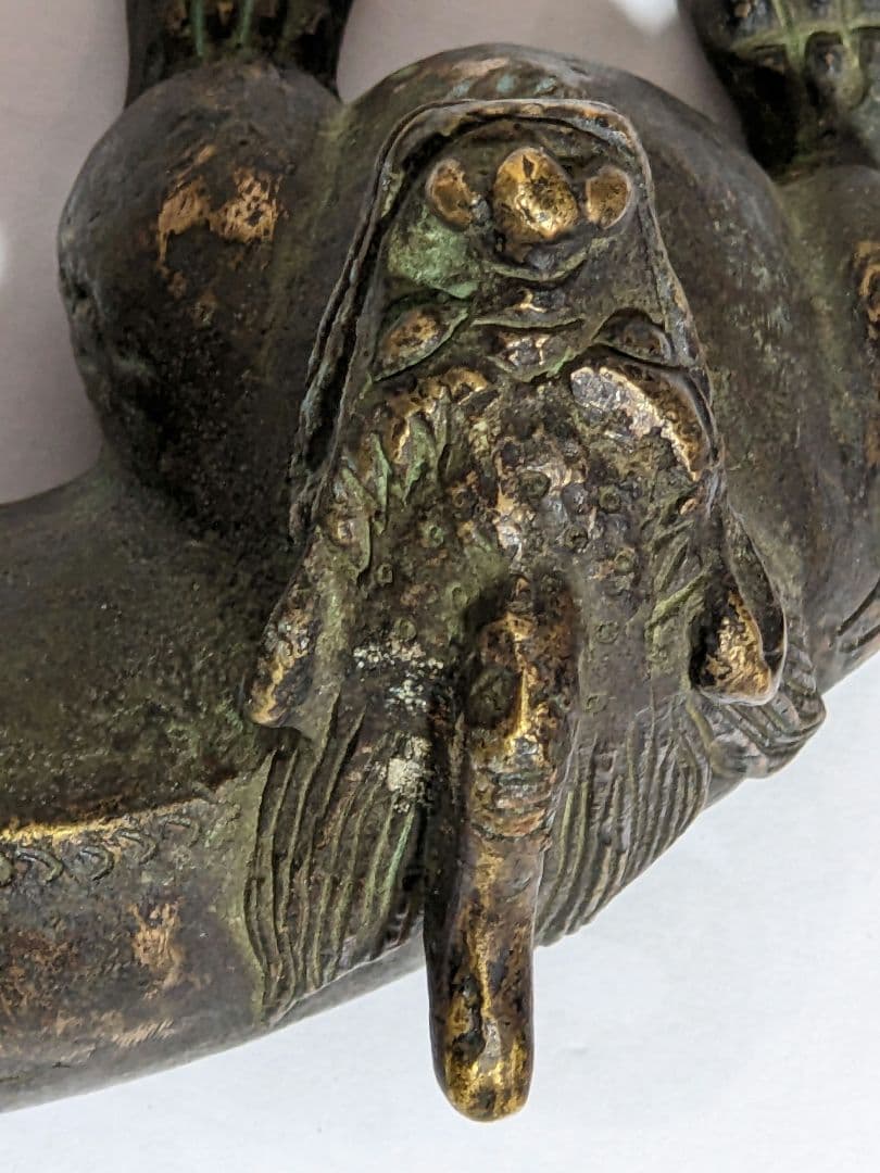 ♢唐物 中国 古玩 古美術品 麒麟形 文鎮 文房四宝 宣徳銅 骨董