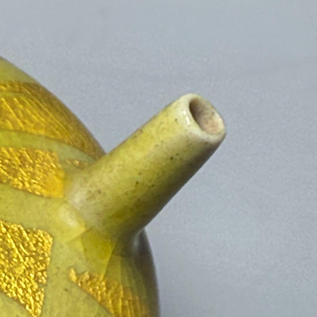 小野 珀子 釉裏金彩 水滴 共箱有り 県重要無形文化財 人気作品