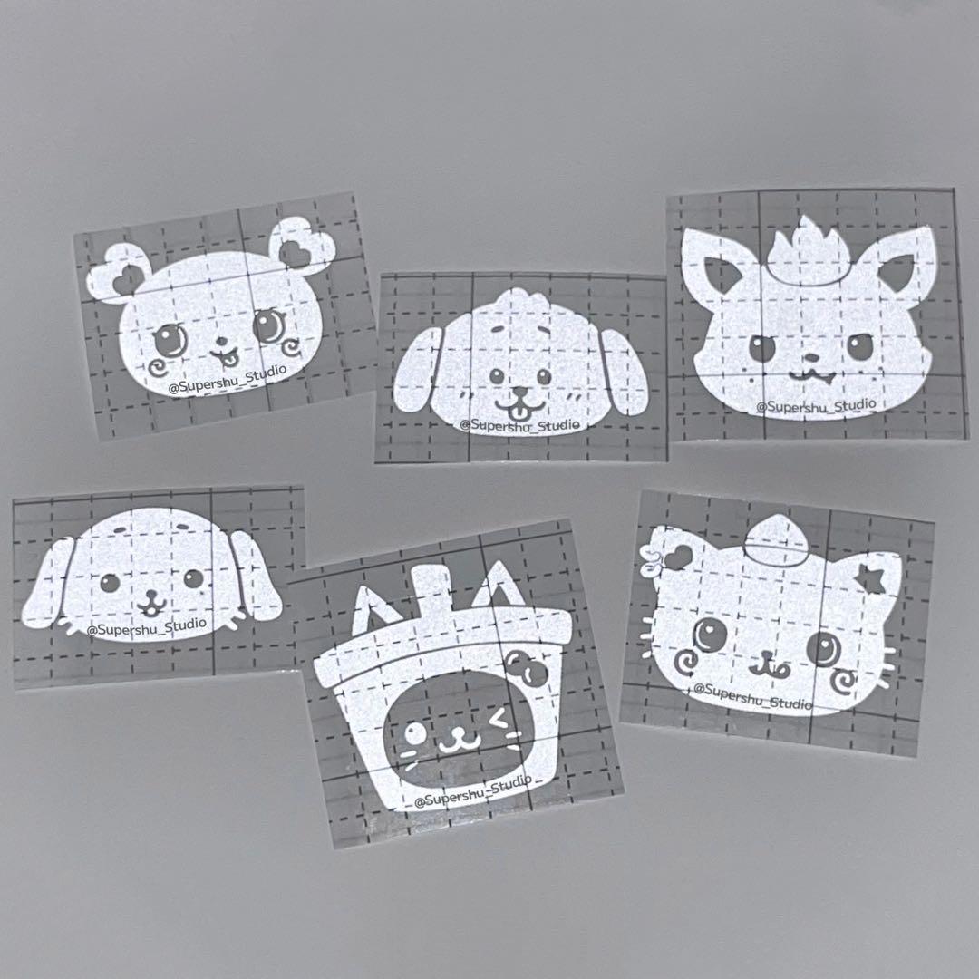 NCT WISH ペンライト 草鈍器 反射 ステッカー キャラクター ぬい デコ