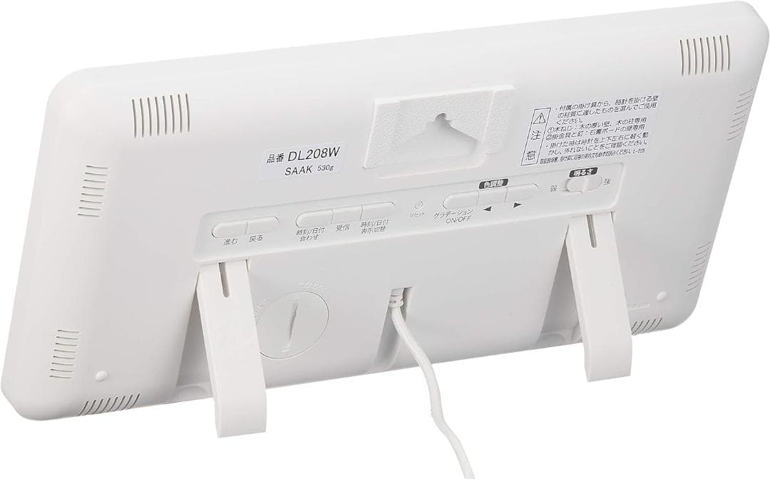 M2セイコー クロック 電波 デジタル シリーズC3 白 DL208W