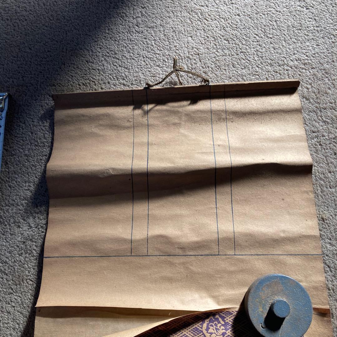 古い神道の掛軸 神社 天照皇大神 豊受大神 神武天皇 神画