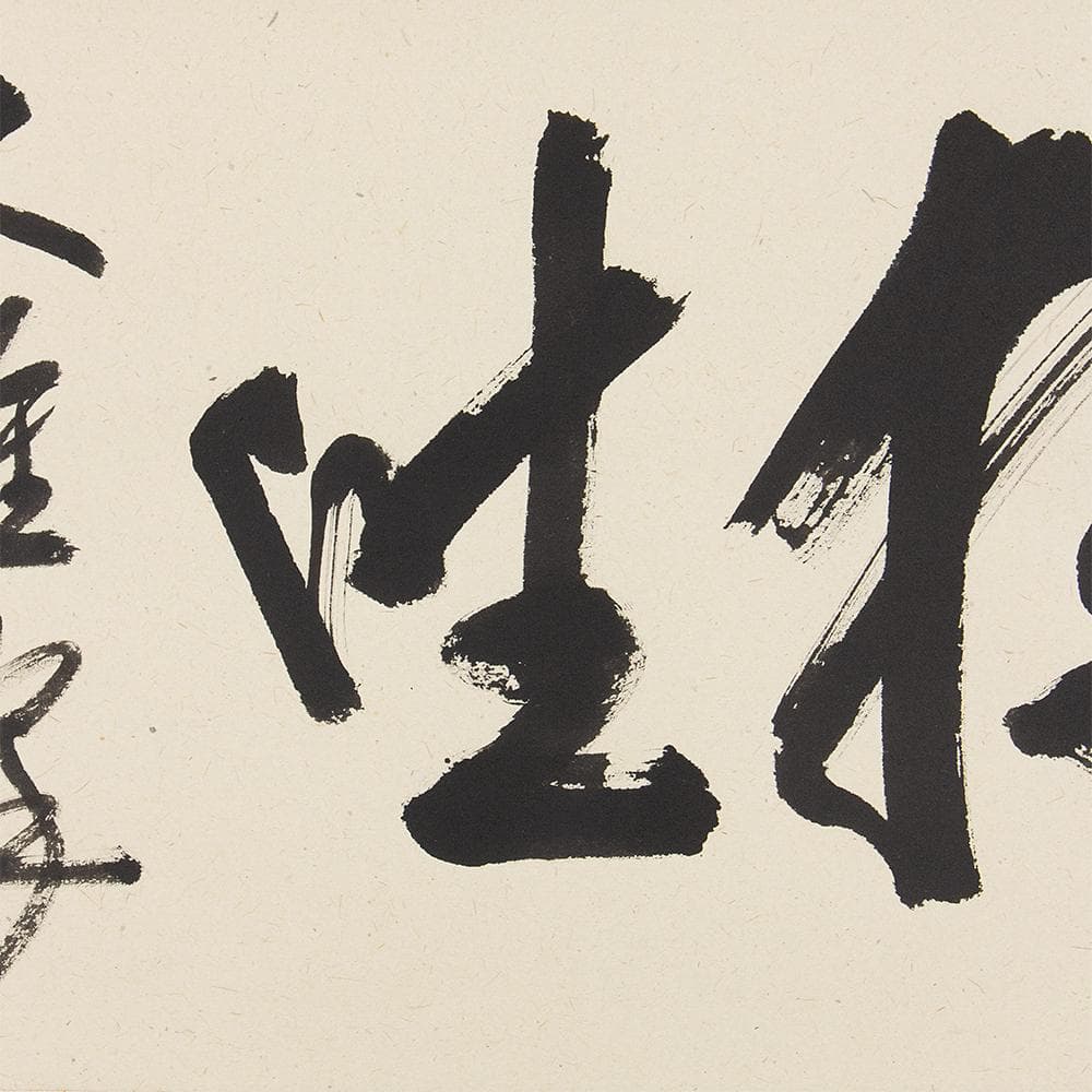 掛軸 茶掛け 横幅 佐藤朴堂「独坐大雄峰」大徳寺派福聚院住職 共箱