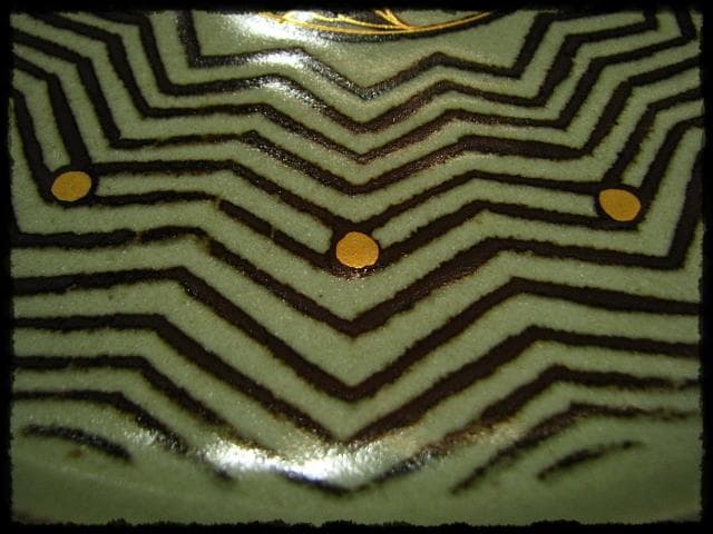 人間国宝 加藤 卓男 ペルシャ 鉄絵金彩 大皿 加藤幸兵衛 飾皿 c653