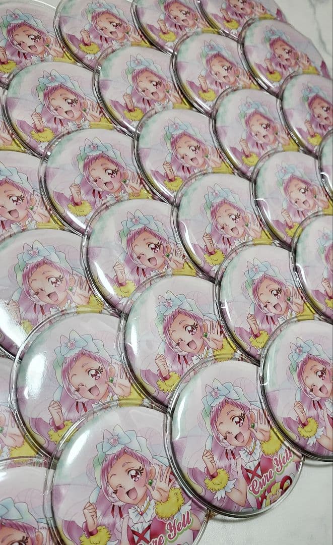 全プリキュア展　キュアエール缶バッジ