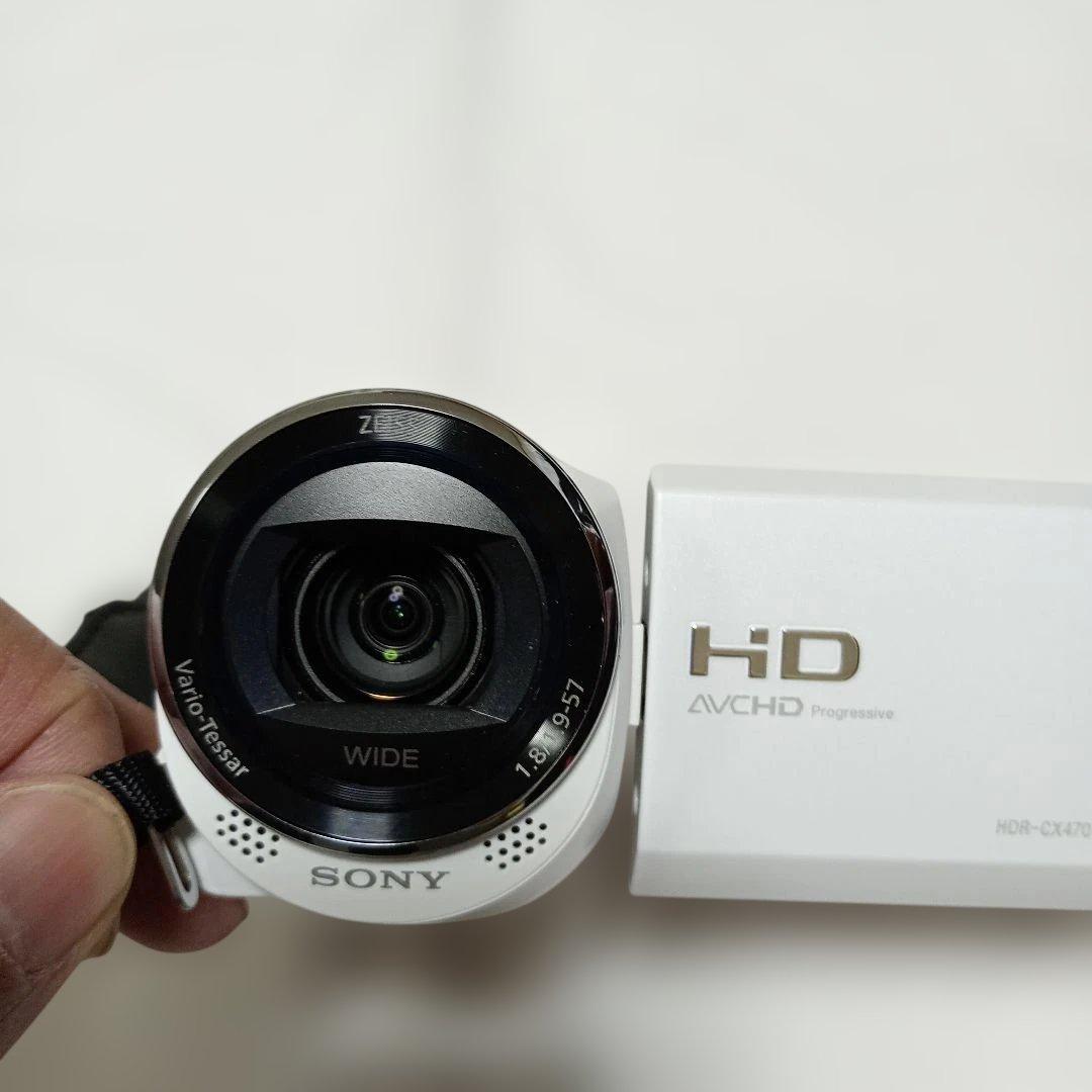 ★超美品★ SONY HDR-CX470 ビデオカメラ ホワイト　未使用に近い