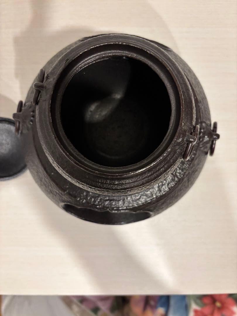 鉄製茶釜セット 蓋付き - メルカリ