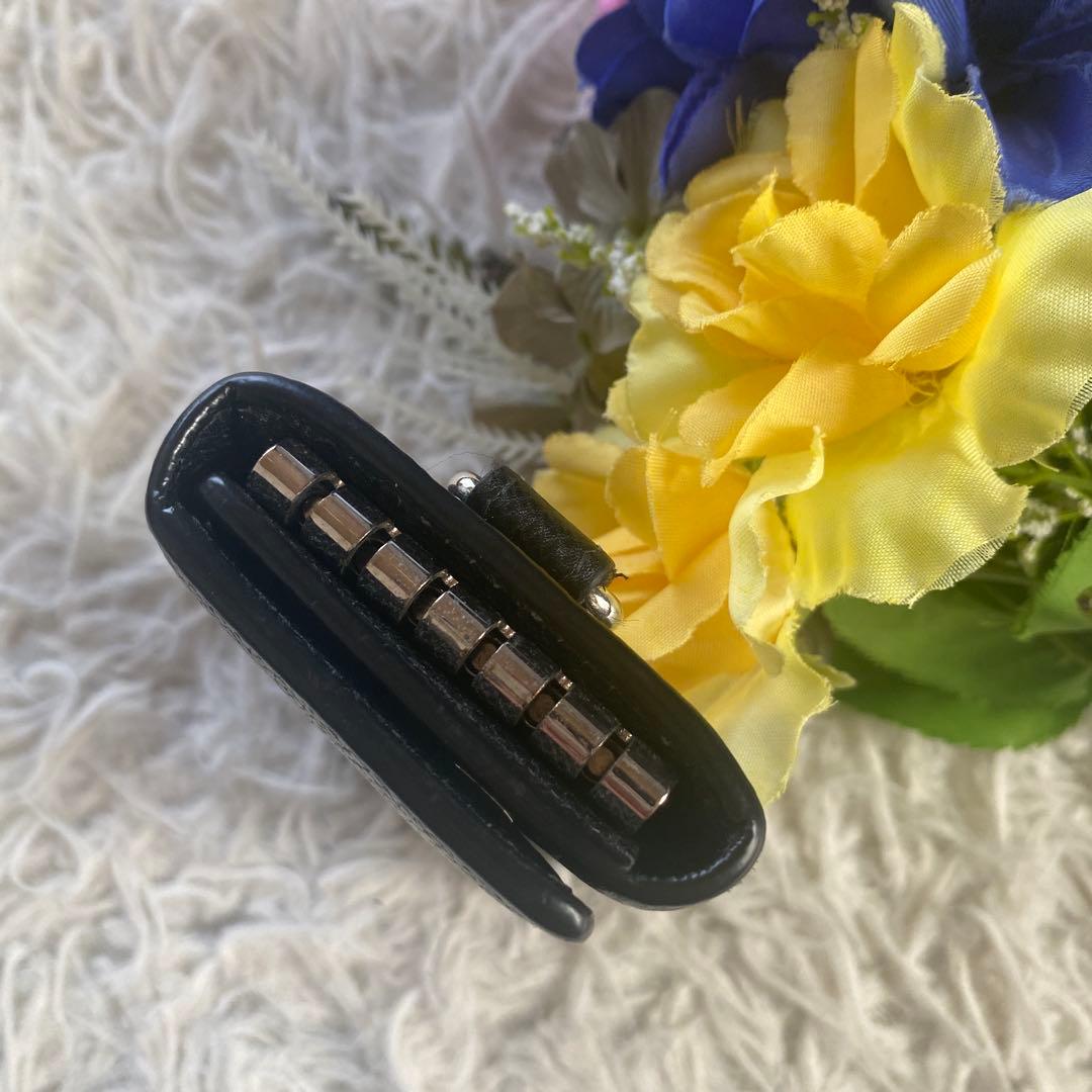 Burberry ブラック レザー キーケース