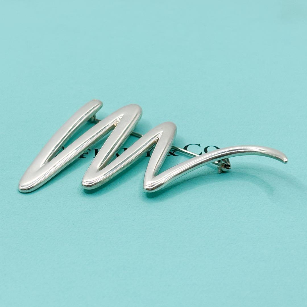 美品 稀少 ラージサイズ☆ ティファニー スクリブル ブローチ SV925