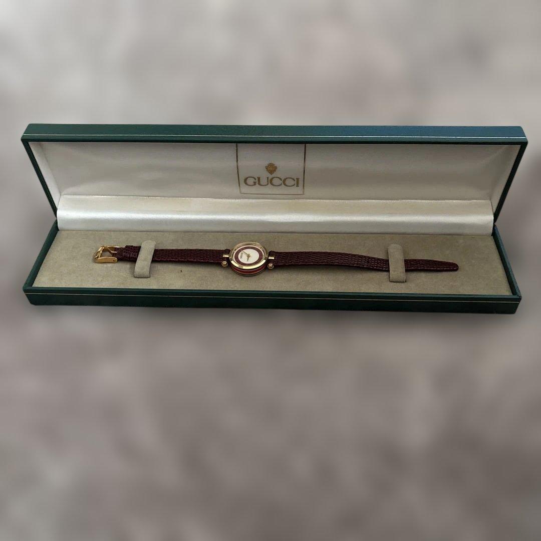 GUCCI 時計　シェリーライン　ワインレッド 希少　未使用