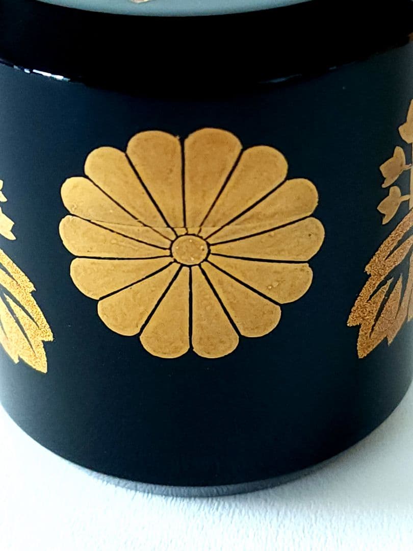 一后 一兆作 高台寺 棗 桐文/菊文 共箱 二重箱