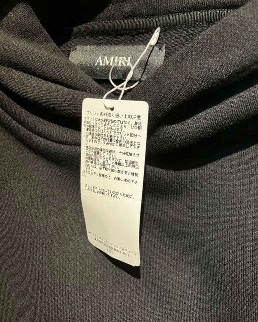 AMIRI MA CORE LOGO HOODIE BLACK Mサイズ