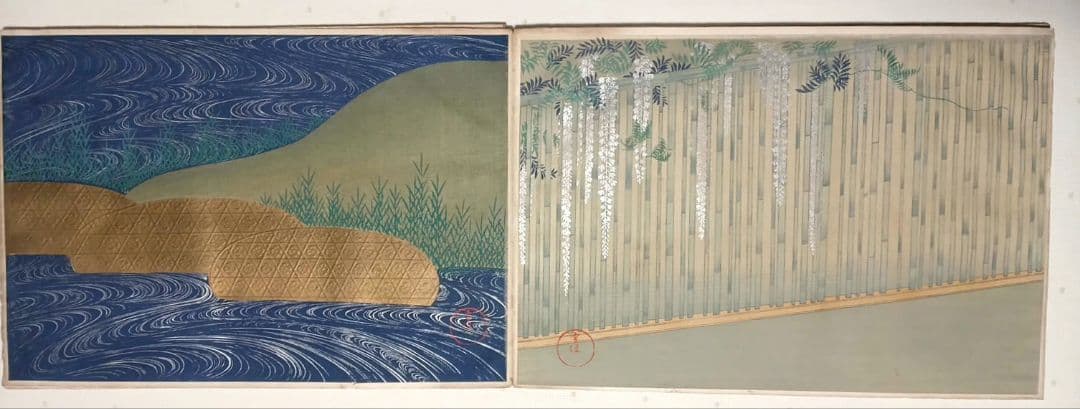 稀ちく佐壹琳派画家神坂雪佳の多色摺木版図案画帖