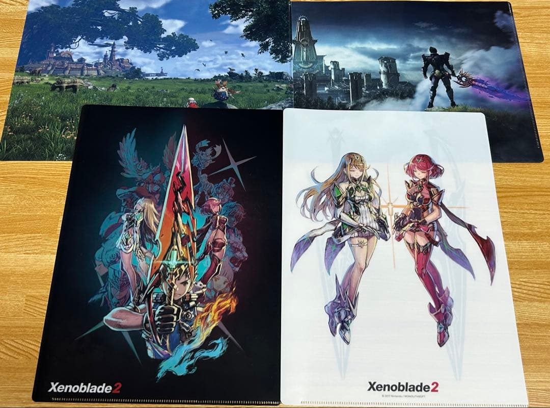 ゼノブレイド2 クリアファイル4枚セット クリアファイル 集合 A4クリアファイル4枚セット ショップ