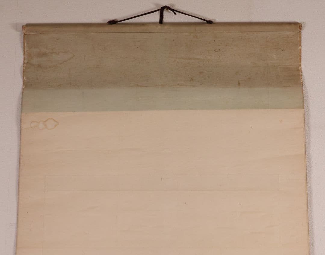 【模写】日本画 荒木寛畝 鶏図 絹本 掛軸 花鳥 MB155