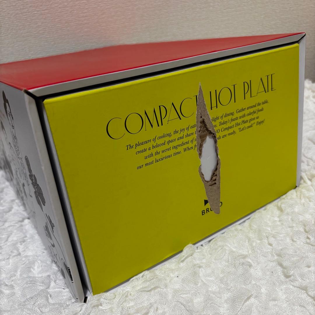 【極美品】　BRUNO ホットプレート レッド　セラミックコート鍋　深鍋