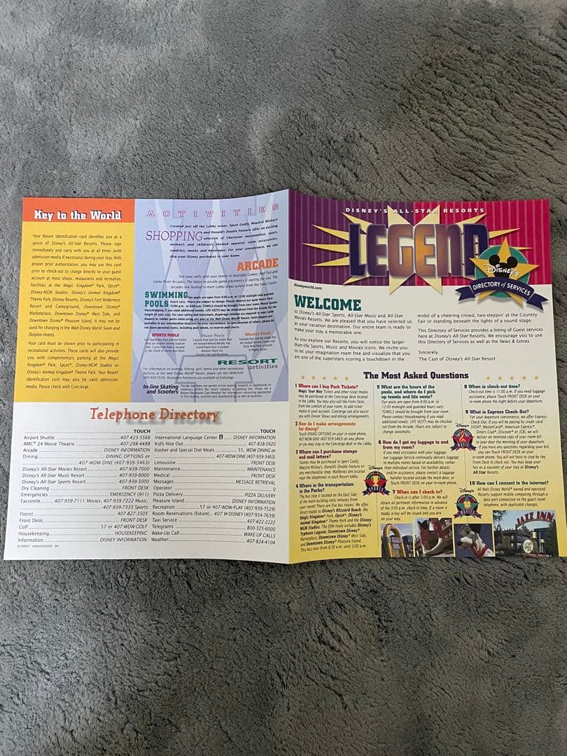 ディズニーワールド　ディズニー　フロアマップガイド