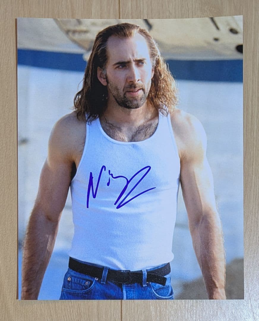東京コミコン2025　額付き　ニコラス・ケイジ直筆サイン入りポートレート