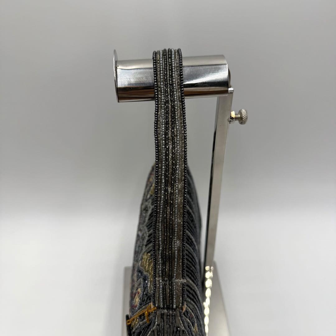 【超美品】　ロロピアーナ　ビーズバッグ　宝石装飾