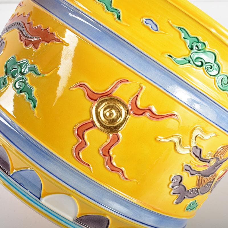 茶道具 京焼 叶松谷造 黄文跡 水指 共箱 M R5093の通販はau PAY