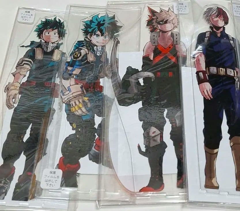 僕のヒーローアカデミア アクリルmegaフィギュア 緑谷出久 爆豪勝己 轟焦凍 僕のヒーローアカデミア ヒロアカ アクリルMEGA フィギュア 緑谷出久爆