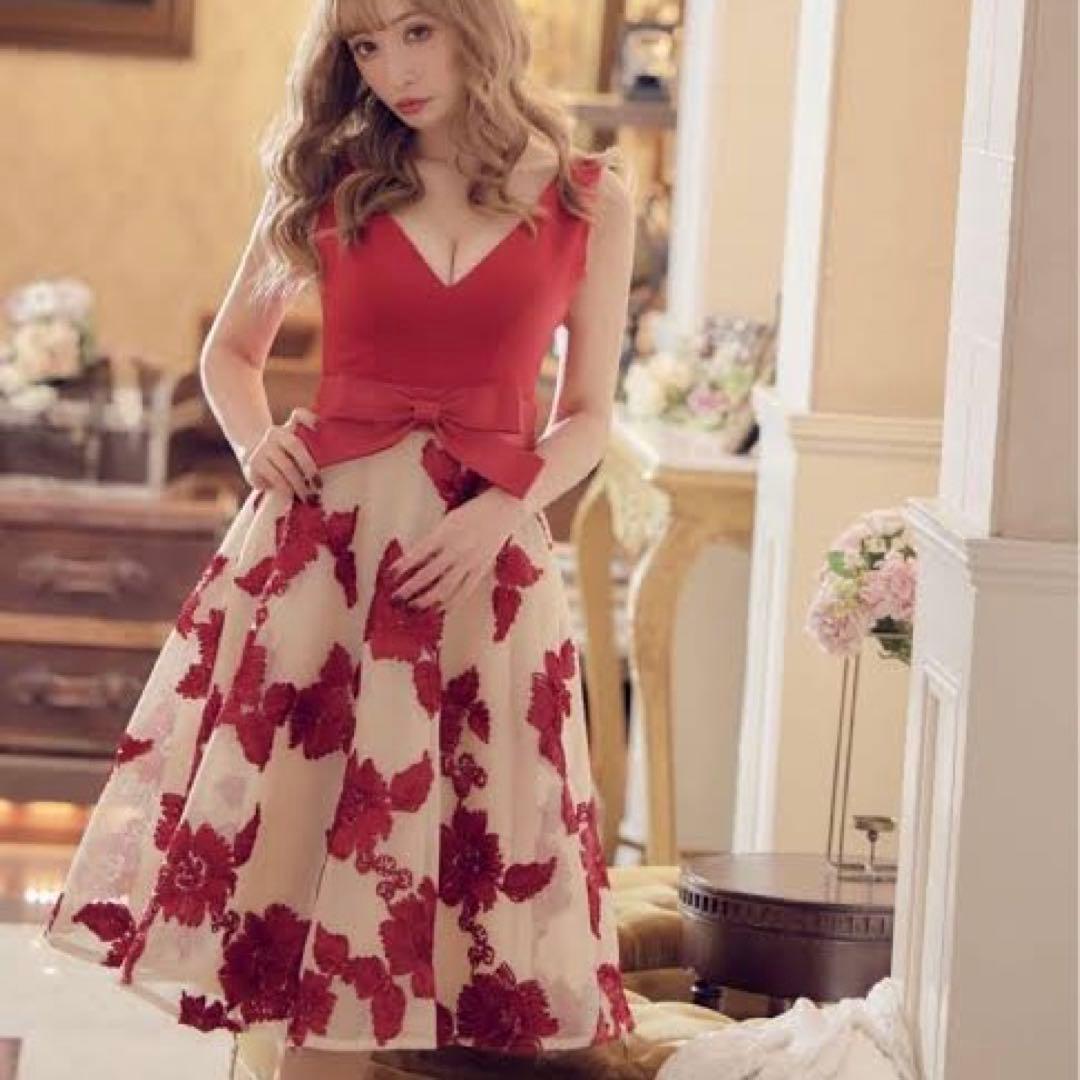 SETTAN［花柄刺繍］ドレス　ノースリーブ　ERUKEI LK　エルケイドレス