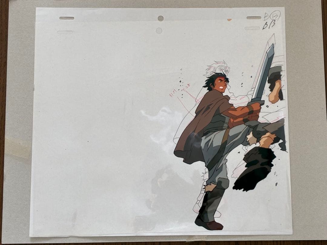 貴重】ロードス島戦記 英雄騎士伝 手書きセル画＋コンテセット 6枚まとめ