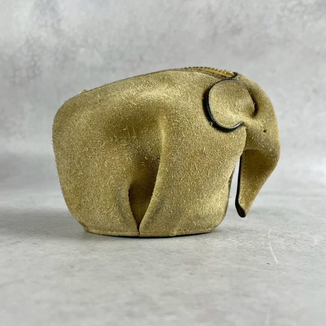 LOEWE ロエベ ケース アクセサリーポーチ スエード エレファント