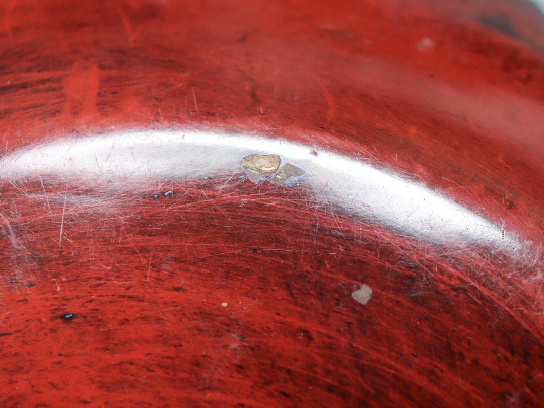 鎌倉彫 銭堂製 二重菊菓子取 4枚 菓子皿 共箱