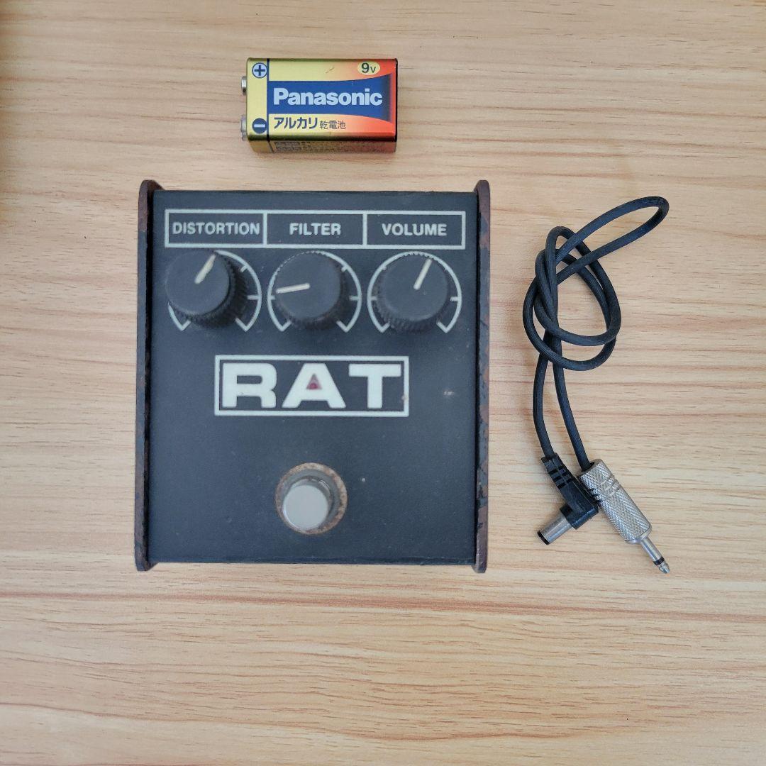 ProCo RAT2, LM308N, ヴィンテージ⁉ 確認用電池＆電源コード付