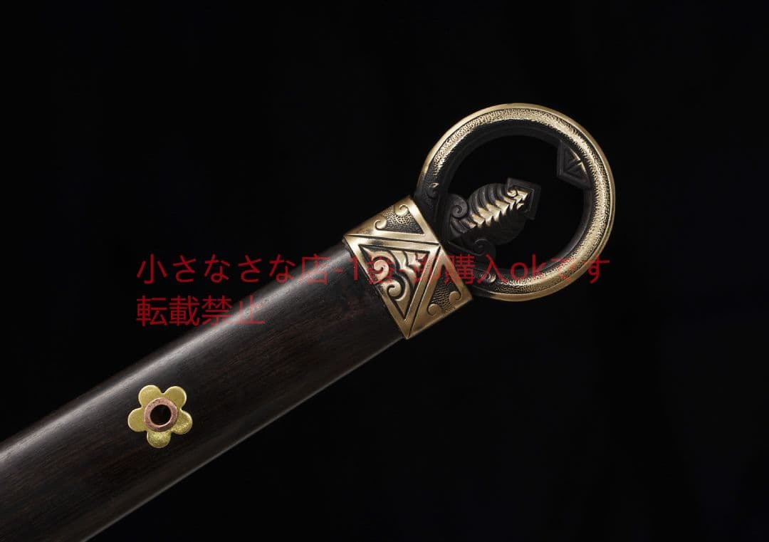 問セミ戦剣模様鋼千眼紋焼刃 古兵器 武具 刀装具 日本刀 模造刀 居合刀