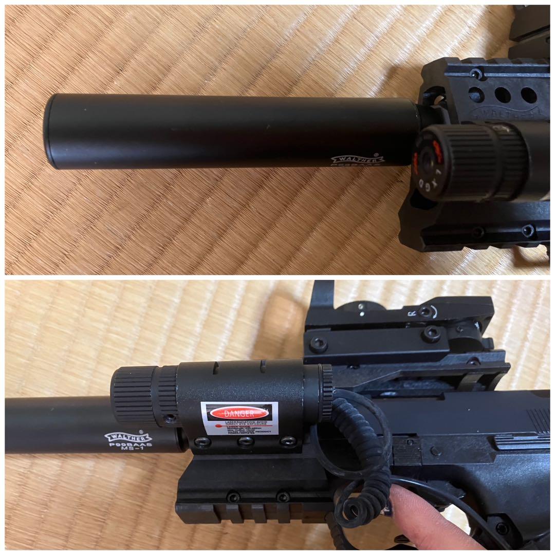 マルゼン ブローバッグ ガスガン ワルサーP99と附属装備品 未使用 ケース付き