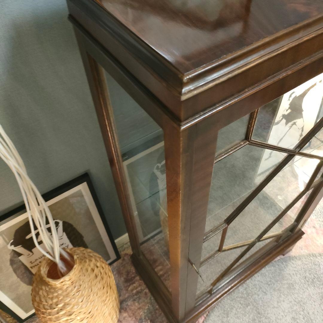 希少】英国ヴィンテージ ディスプレイショーケース ガラスキャビネット