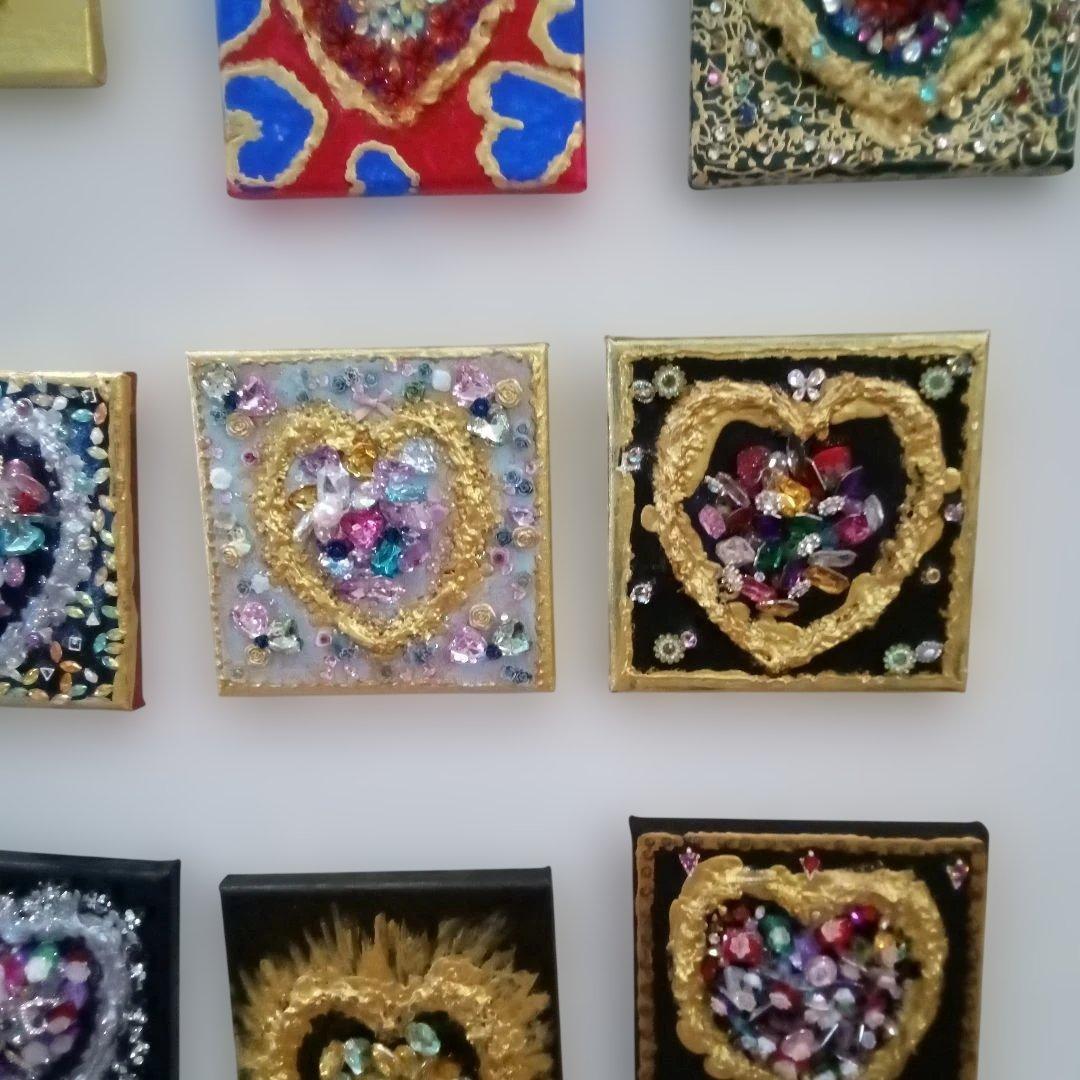 壁掛けアート　ハートアートシリーズ二枚セット割引き価格