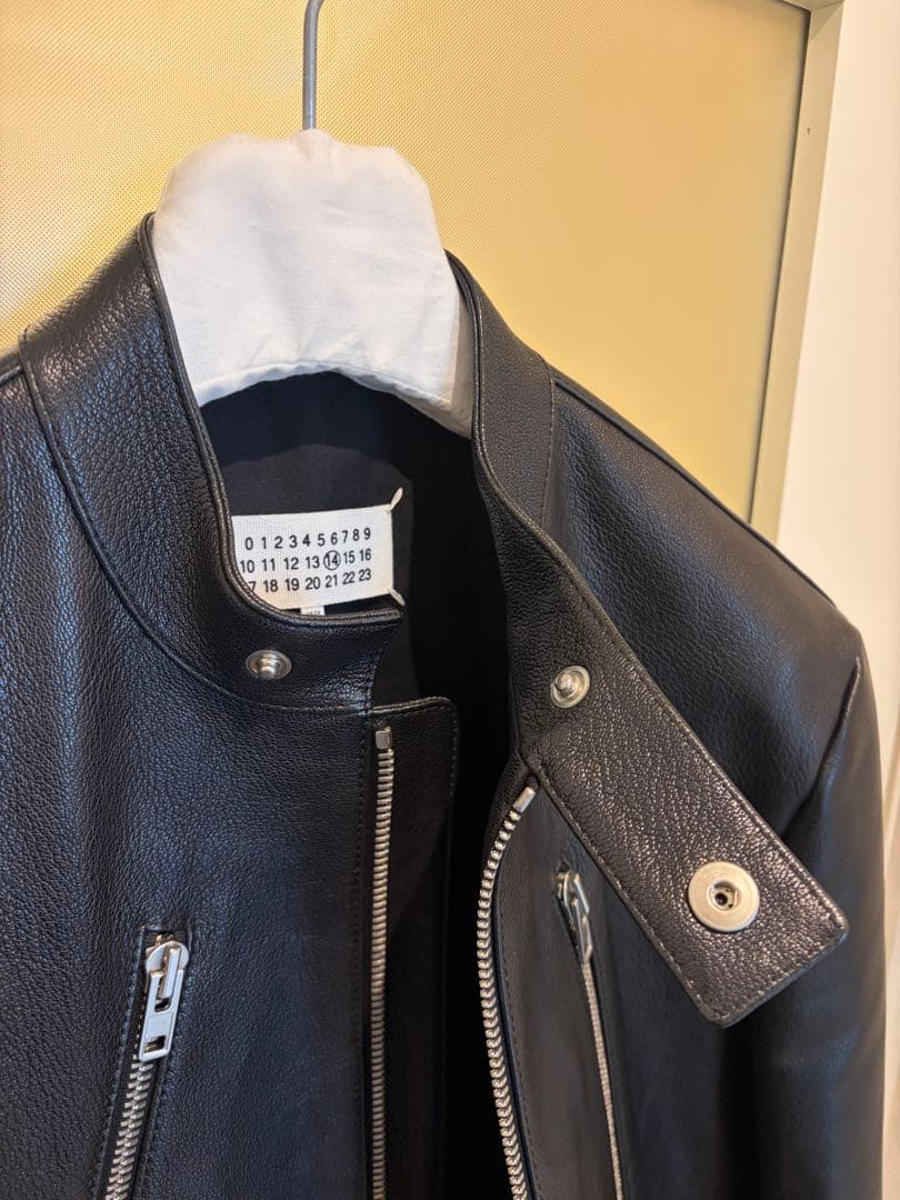 メゾンマルジェラ ハの字ライダース 46 極美品 ゴートレザー