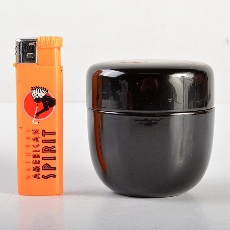 茶道具　観斉造　螺鈿装飾　四季七宝蒔絵　棗　共箱　V　6345