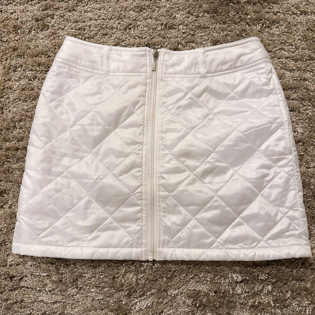 【上下セット】Callaway ホワイト キルティング 中綿 アウター/スカート