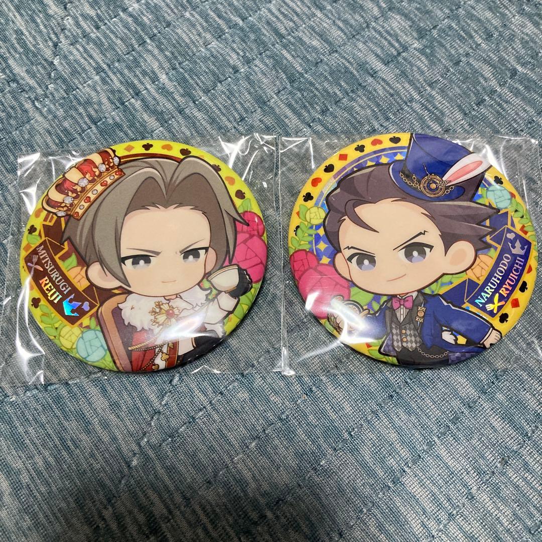 逆転裁判 成歩堂 御剣 缶バッジ 中国 コラボカフェ - メルカリ