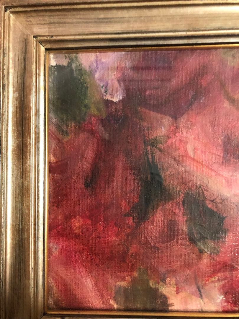 油絵（薔薇）額装Ｆ3