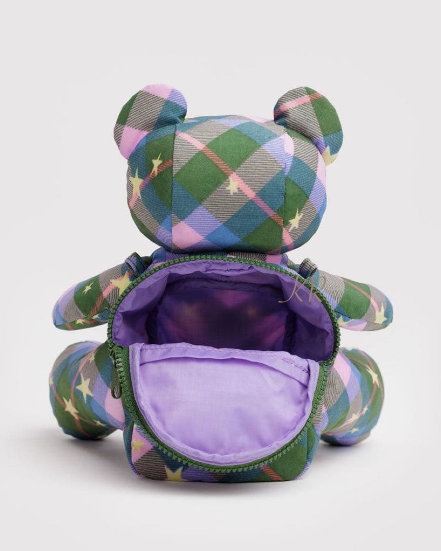 ★ Baggu ★ Bear Bag クマ グリーンスターチェック