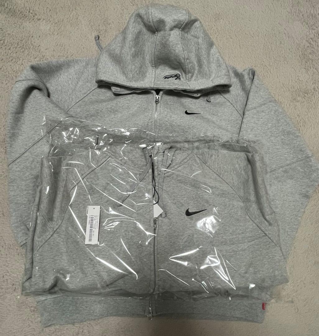 Supreme Nike グレー フルジップパーカー L
