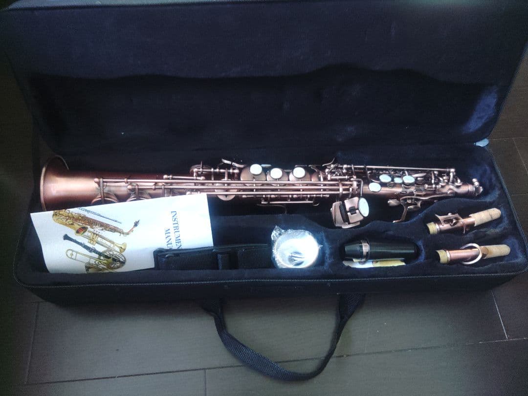 (未使用に近いです)ソプラノサックス本体 ブロンズ